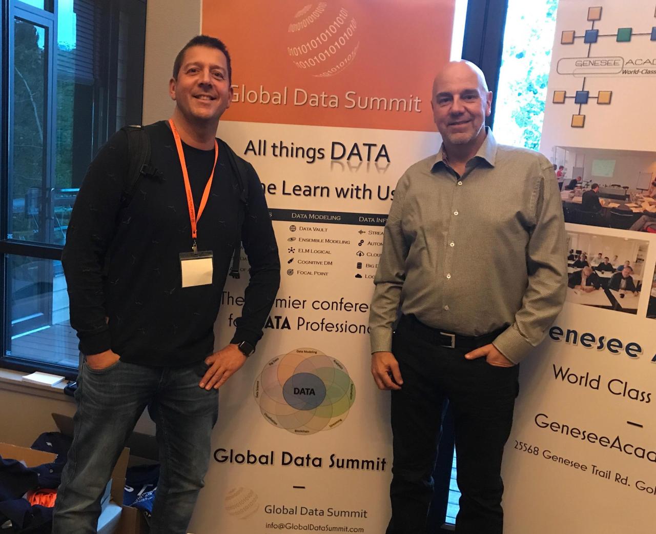 Jaco van der Laan at the Global Data Summit (Data Vault, Ensemble Modeling) with Genesee Academy